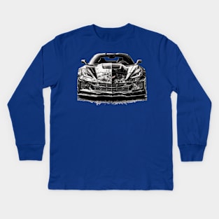 Chevrolet Corvette Kids Long Sleeve T-Shirt